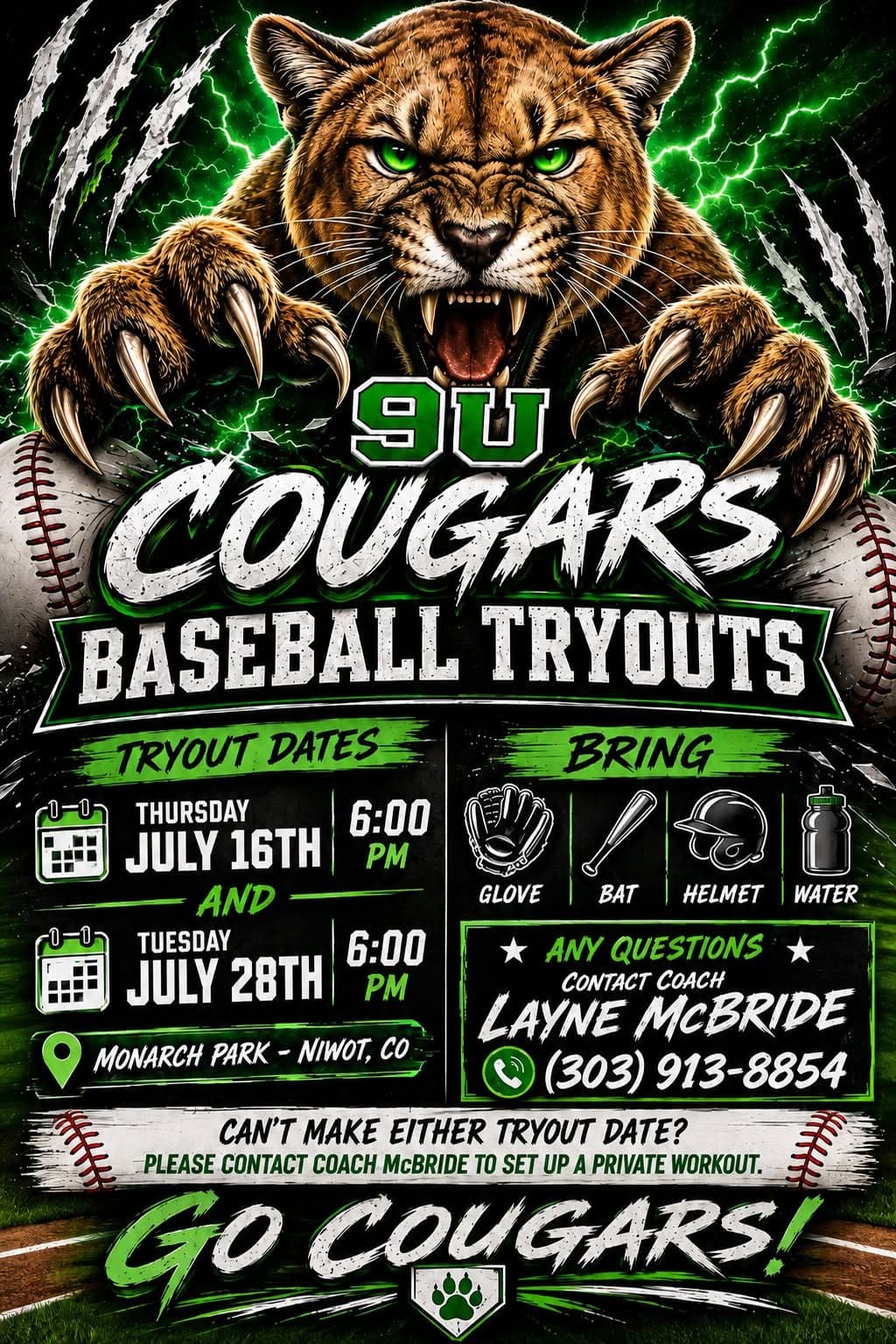 Tryout flyer