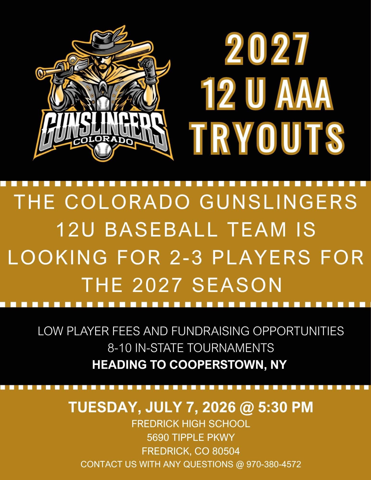 Tryout flyer