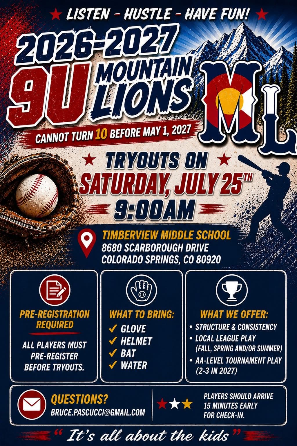 Tryout flyer