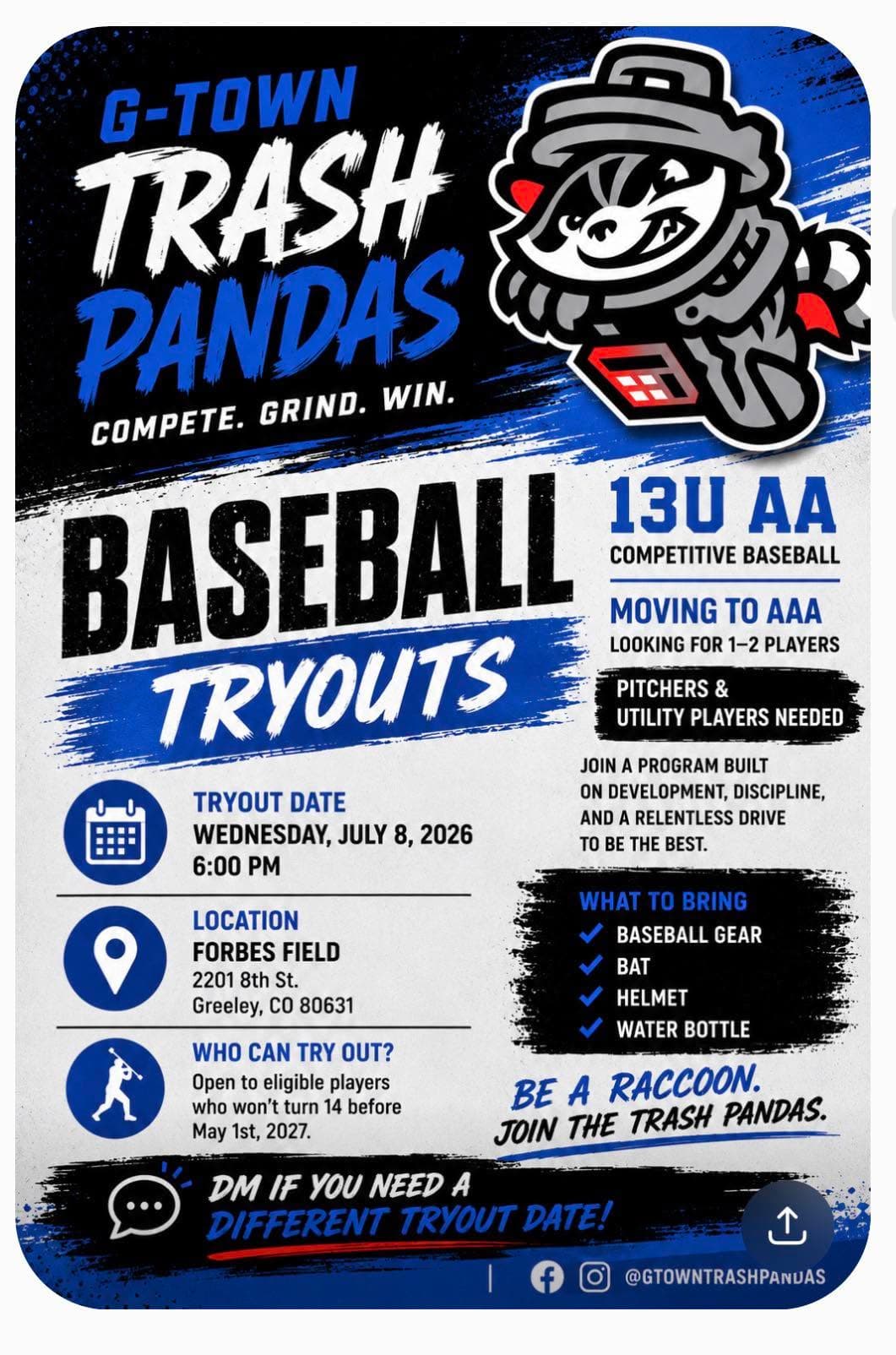Tryout flyer