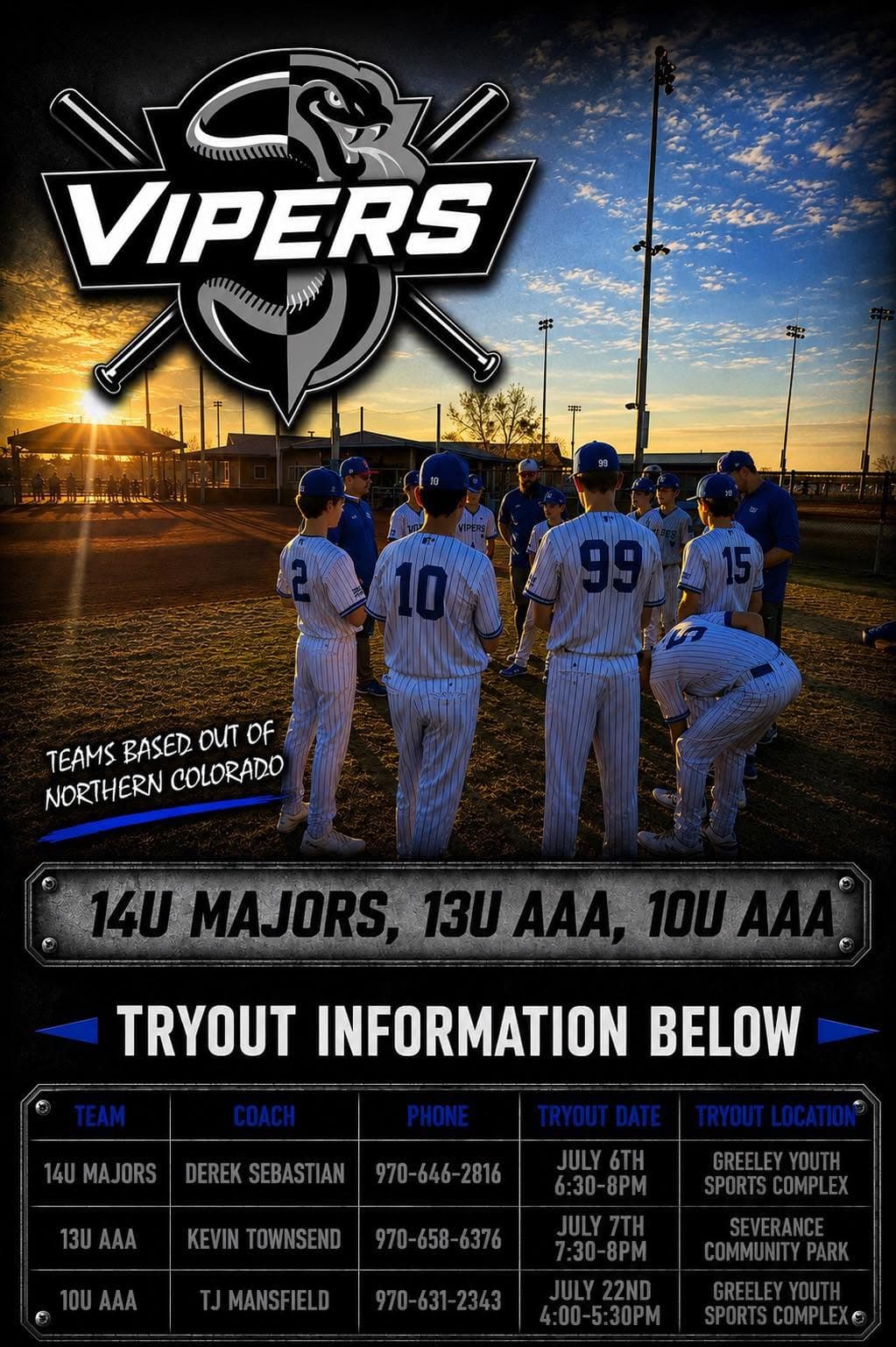 Tryout flyer