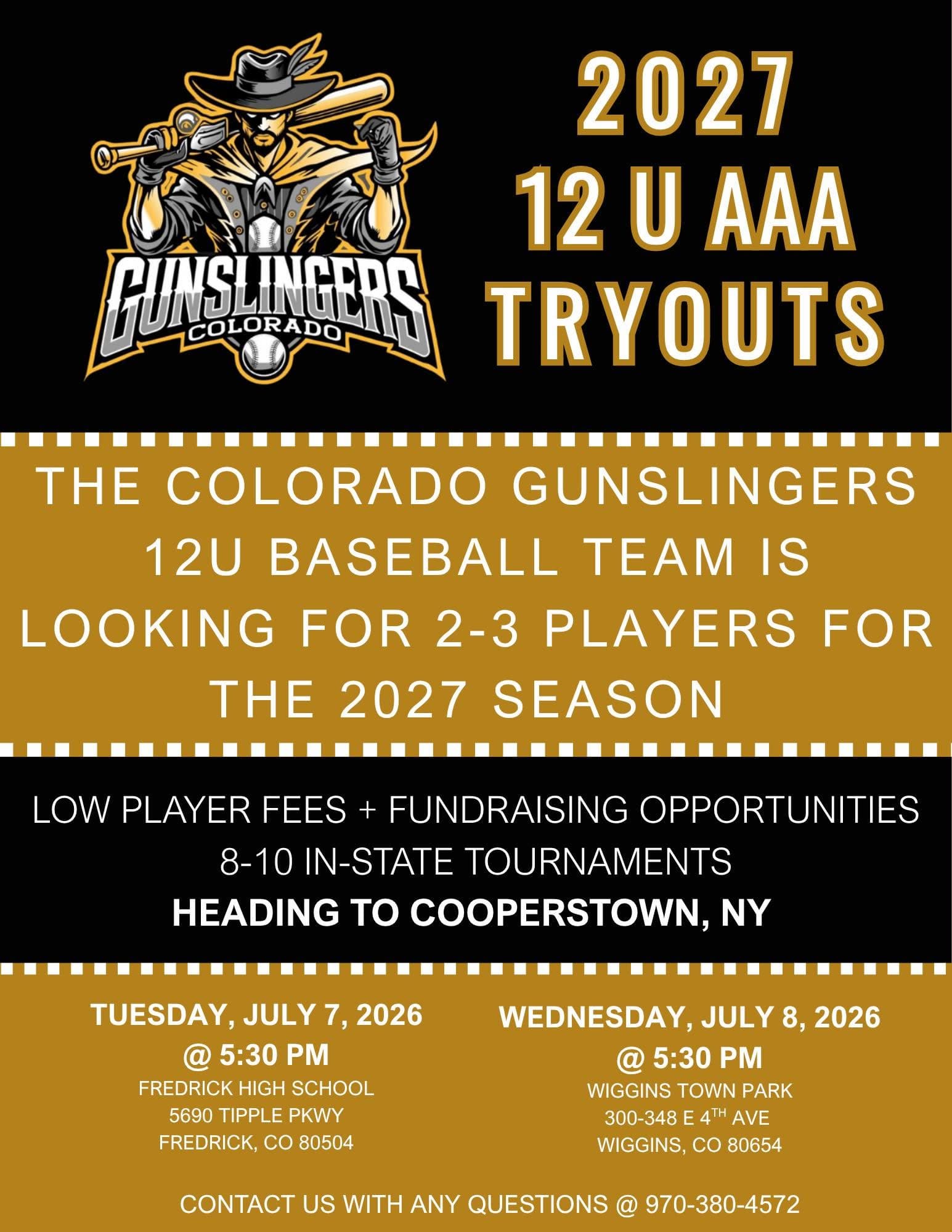 Tryout flyer