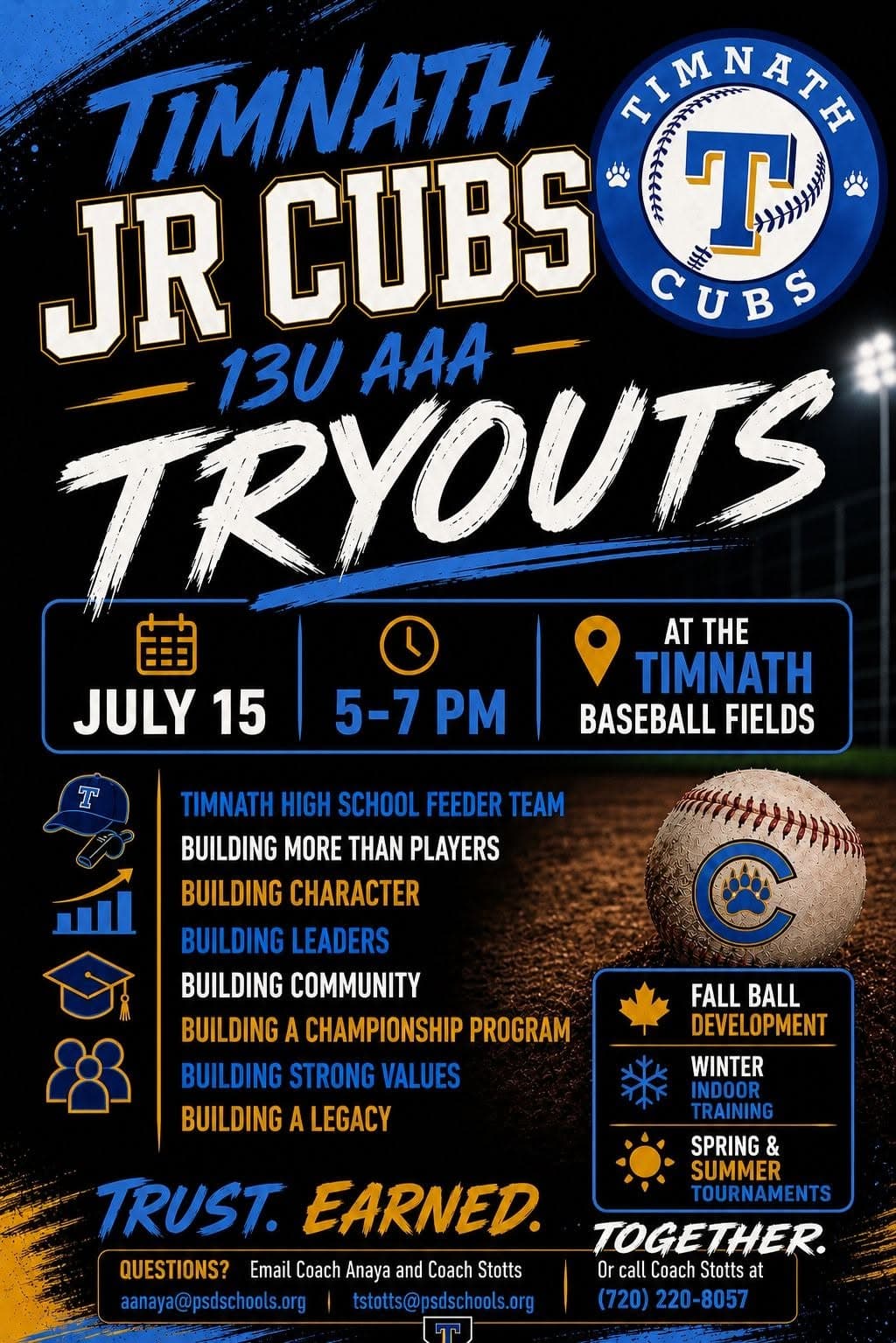 Tryout flyer